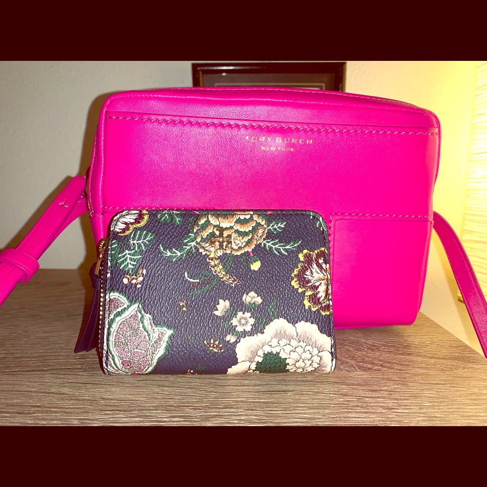 💜Tory Burch set, bag and card/coin wallet 💕